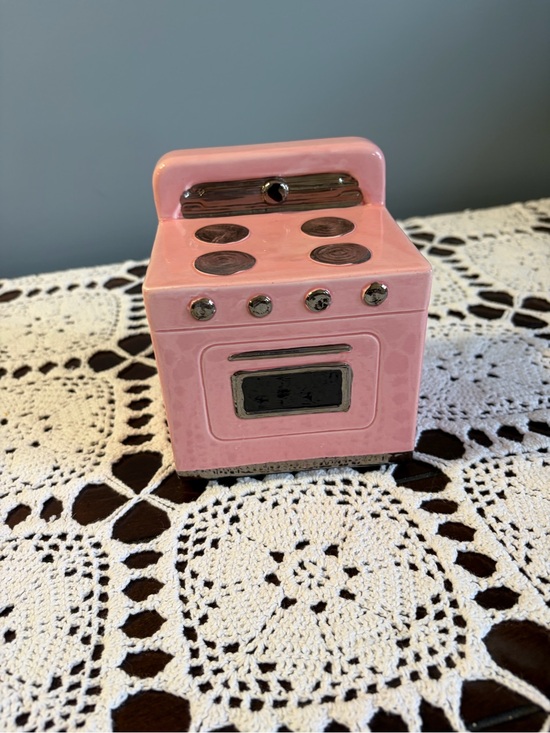 Other - Retro Pink Ceramic Oven Decorative Accent Piggy Bank